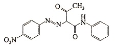 涂料用颜料4号黄（汉沙黄13G）化学结构产品性质