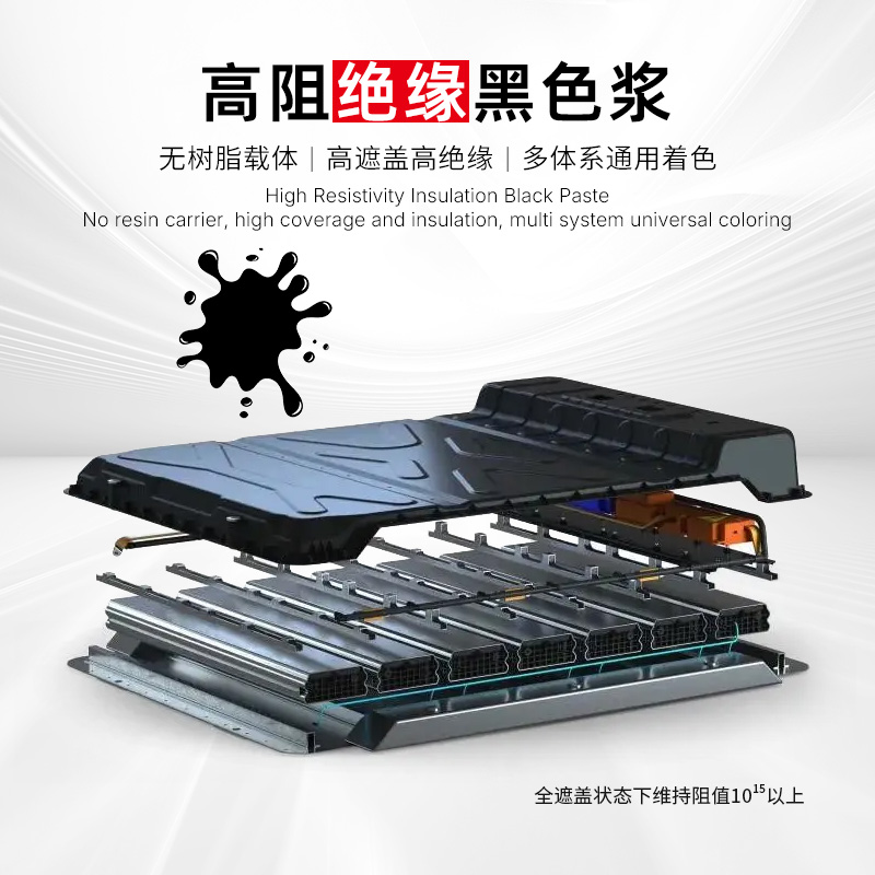 高绝缘黑色浆可达10的18次方欧姆-米高颜料浓度可实现全遮盖LED发光源的效果